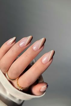 Fall Almond Nails, Acrylic Nails Almond Shape, Nails Gradient, Unghie Sfumate, Manicured Nails, Fall Gel Nails, November Nails, Coffin Shape, Fall Acrylic Nails