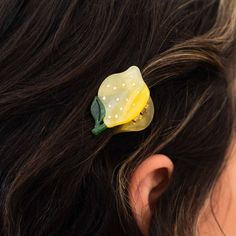 Elevate your hairstyle with a touch of whimsy! Our mini lemon hair clip from Jenny Lemons is both adorable and functional 🌼 We took our official Jenny Lemons-lemon hair claw and made it mini! We can't contain our excitement--this tiny little baby is simply zesty, and we can't wait for you to get your hands (and hair!) on it! #WhimsicalHair #HairClipLove #AdorableAccessories #HairGoals #LemonChic #FashionStatement #HairInspiration #JennyLemonsStyle #CuteAndFunctional #AccessorizeYourLife Lemon Hair, Free Baby Shower, Unicorn Nails, Nails For Kids, Hair Claw Clip, Cellulose Acetate, Hair Claws & Clips, Free Baby Stuff