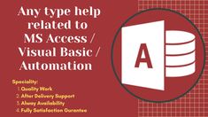 I am an experienced MS Access Database Designer and Developer from the Last 5 Years. My Sample Database are available on my YouTube Channel: MS Access GuruJi. Expert in Designing of Access Form, Automation, Expert in VBA, Interactive Forms, Export/Import Data (from/To Excel, CSV, Text), User Manage, Mapping of Various Roles, Multiple Location Setup in Single Database, Export Customized Reports in Excel, Text, PDF in Manage Database with Least HardDisk Space and Many More. Access Database, Youtube Channel, Design