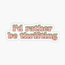 the words i'd rather be surfing sticker on a white background with pink and green lettering