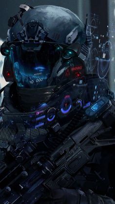 Future Soldiers, Sci Fi Wallpaper, Futuristic Armour, Sci-fi Armor, Special Force, Combat Art