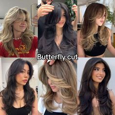 Aesthetic Hairstyles, Haircuts For Long Hair With Layers, Butterfly Cut, Hair Inspiration Long, Layered Haircuts For Medium Hair, Hairstyles For Layered Hair, Hair Tips Video, Haircuts For Wavy Hair, 90s Hairstyles