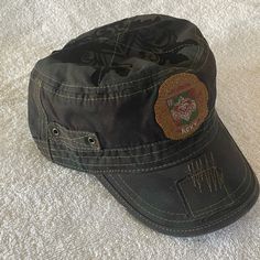 This Cap Has A Little Bit Of Everything. It Has Blocking On The Top. It Has A Patch On The Front. It Has Direct Embroidery. It’s Really Nice And It’s Brand New And It Was Never Worn. Cadet Hats, Cadet Hat, Patch Hat, Roxy, Dream Closet, New Color, Really Cool Stuff, Outfit Ideas, Women Accessories