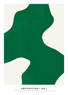 an abstract painting in green and white with the words, attraction no 1 on it