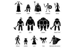 an image of different types of halloween costumes