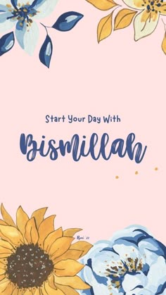 Reminder Wallpaper Bismillah Aesthetic, Start Your Day With Bismillah, Bismillah Wallpaper, Wallpaper Islami, Positive Quotes Wallpaper, Islamic Wallpaper Iphone, Inspirational Quotes Wallpapers, Islamic Cartoon, Wallpaper Doodle