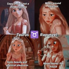 the differences between rapunzel and princess rapunze