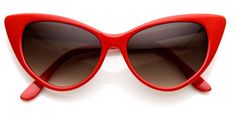 PRICES MAY VARY. 5 1/2" (145 mm) W x 1 7/8" (50 mm) H 100% UVA & UVB Protection Tip pointed classic cat eye sunglasses made from high quality material. True classic cat eye shape. Red Cat Eye Sunglasses, Red Cat Eye, Perfect Cat Eye, Ray Ban Sunglasses Sale, Red Sunglasses, Vintage Inspired Fashion, Red Cat, Cat Eye Glasses, Inspired Fashion