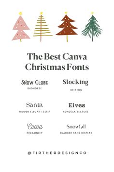 the best canva christmas fonts