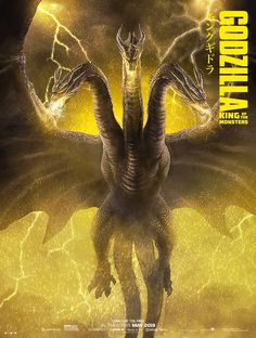 godzilla rising in the storm poster