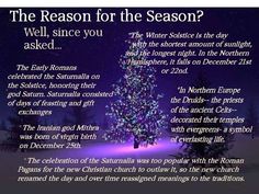 the reason for the season? well since you asked, it's winter solstic