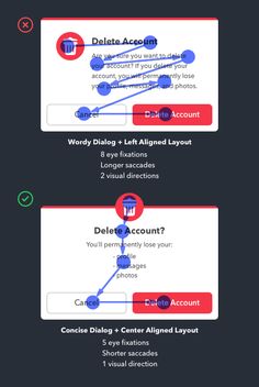 two screens showing how to delete an account in one clicker, and the other button