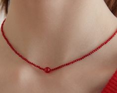 Dainty Ball Beads Choker Necklace, Summer Fashion Statement Necklace, Carnelian Necklace, Beach Vibe Jewelry, Gift for Her (NZ2137) ▶ Product Info. - Material: 925 Sterling Silver / Beads / Cubic Zirconia  - Metal Finish: Silver + Anti-Tarnish E-Coat  - Safety: Nickle & Lead free and Hypoallergenic - Dimensions: Ball- 6.3mm / Cubic Zirconia - 3.5mm - Length: 36cm + 3.5cm (length adjustable) - Weight: 3.05g - TATIANA & Silver 925 engraved tag was added. - Made In South Korea Our jewelry was plate Metal Statement Necklace, Beads Choker Necklace, Beads Choker, Carnelian Necklace, Handmade Beaded Jewelry, Summer Necklace, Handmade Jewelry Diy, Beaded Choker Necklace, Jewelry Inspo