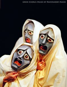 two people with masks on their faces