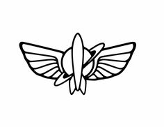 a black and white drawing of a flying bird