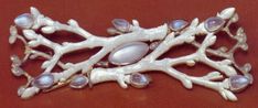 Lalique pussy willow moonstone brooch Elven Jewelry, Celtic Designs, Unique Jewelry Designs, Pretty Rings, Fantasy Jewelry