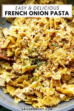 pasta with chicken and parmesan cheese in a bowl