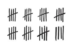 Ad: Tally marks set and seamless by Good Studio on @creativemarket. Set of 8 tally marks or wall sticks lines counter. Simple counting visualisation. Vector illustration. You will receive: - set of 8 wall #creativemarket 5 Tally Marks Tattoo, Tally Mark Tattoo, Tally Tattoo, Stripe Tattoo, Devney Perry, Black Panther Tattoo, Mark Tattoo, Panther Tattoo, Tally Marks