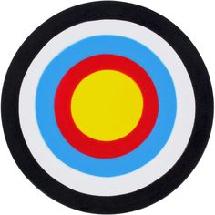 an image of a colorful target on a white background