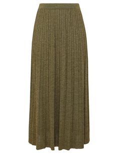 The Wylie Rib Midi Skirt in Dusty Olive/Gold from our Resort Swim 2025 Collection. A ribbed knit midi skirt featuring an elasticated waistband and soft A-line silhouette. How To Style A Maxi Dress, Design Your Own Shoes, Sable Coat, Knit Midi Skirt, Feather Dress, Kaftan Dress, Knit Midi, Style Maxi Dress, Swimwear Outfit