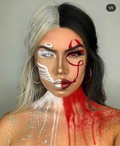 Amy Johnston, Angel Makeup, Creepy Halloween Makeup