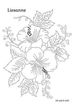 an image of a cross stitch pattern with the words lisanne in black and white