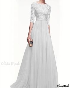 OliviaMark - Robe longue élégante avec empiècements en dentelle, idéale pour les soirées et les rassemblements sophistiqués Sleeveless Chiffon Dress, Maxi Evening Dress, Cheap Maxi Dresses, Chiffon Evening Dresses, Dresses Cocktail, Maxi Dress Online, Maxi Dress Formal, Chiffon Prom Dress, Maxi Dress Evening