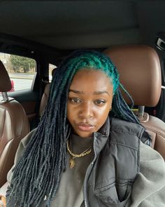 blue ombre locs color loc hairstyles black girl woman Locs Hairstyles, Blue Ombre, Black Hair, Blue, Color