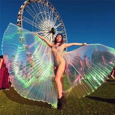 Butterfly Wings Costume, Outfits Coachella, Shiny Butterfly, Pastel Butterfly, Festival Mode, Rave Fits, Raver Girl, Rave Babe, Festival Inspo