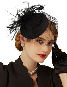 PRICES MAY VARY. This fascinator hat has a bow with pearls wrapped in the center and polka dot netting This fascinator is easy to wear with an alligator clip to secure to the hair,Vintage british style fascinator base disc pillbox hat for women One size fits all. Measures 6.25 inches across and approximately 1.5 inches high.Note About Size: this is a tiny fascinator which is not big enough to cover the whole of your head ,Note About Color: Item color displayed in photos may be showing slightly d Bridal Party Hats, Kentucky Derby Fascinator, Flower Veil, Derby Fascinator, Black Fascinator, Bridal Headwear, Bridal Women, Tea Party Hats, Fascinator Hat