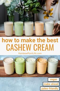 how to make the best cashew cream recipe for vegan and gluing