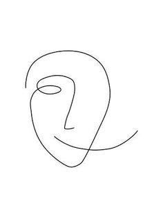 a line drawing of a person's face with one eye open and the other half closed