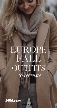 🛍️, a workday in style 💼, or a special occasion ✨, we've got the perfect looks for you. From trendy street style 🧥 to elegant evening wear 👗, our boards are filled with fashion-forward inspiration to help you create stunning outfits every day. Europe Coat Outfits, Fall Fashion Europe Outfit Ideas, Europe Winter Fashion 2024, Fall Outfits For Europe, Paris Fall Outfits Travel, Paris In The Fall Outfits, Autumn Europe Outfits, Amsterdam Fall Outfit, European Autumn Outfits