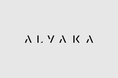 the word alvaka written in black on a white background