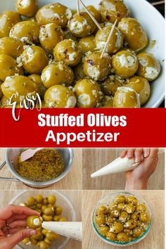 stuffed olives appetizer is an easy appetizer for any party or celebration