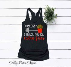 Inspirational Shirts, Fitness Tank Top, Funny Workout Shirts, Womens Fitness, Exercise Inspiration, Funny Workout, Gym Workout Outfits, Gym Tanks, Fitness Apparel