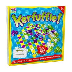 Welcome to Kerfuffle!, the fast-paced dice game that combines luck, strategy, and fun for all ages! While working towards getting rid of your dice, you may also have to do a tap dance, balance dice on your head, or play with one eye closed! Perfect for family game nights, parties, or casual get-togethers, Kerfuffle! will keep everyone engaged and entertained. Following the directions on the cards, place your dice on the game board to create pairs, three-of-a-kinds, four-of-a-kinds, or straights Purple Dice, Green Dice, Outdoor Games For Kids, Preschool Age, Adult Party Games, Classic Board Games, Puzzle Shop, Game Nights, Puzzles Gifts