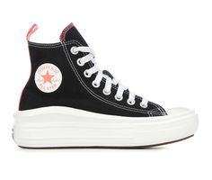 Kids Platform Converse, Converse For Kids, Platform Converse Black, Alice Clothes, Star Branding, Converse Design, Chuck Taylor All Star Move, Concert Ideas, Converse Platform