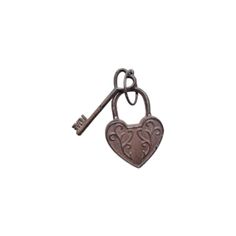 a heart shaped key hanging from a hook