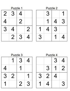 four sudatos with numbers and the same number