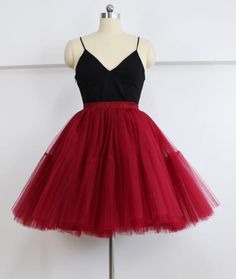 Cute Dark Red Skirt, Skirts Red Tutu Skirts, Midi Tulle Red Skirts Tutu Skirt on Luulla Red Knee-length Pleated Skirt, Red Summer Tulle Petticoat, Summer Red Tulle Petticoat, Red Tulle Skirt For Spring, Red Pleated Knee-length Skirt, Red Pleated Knee-length Mini Skirt, Red Skirted Party Dress, Red Knee-length Party Skirt, Red Dress With Ruffled And Flowy Skirt