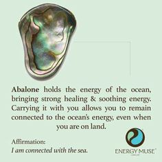 Abalone Ocean Energy, Gemstone Meanings, Rocks Crystals