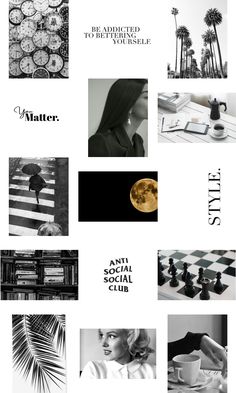 black and white collage with text that reads,'i am so real club '