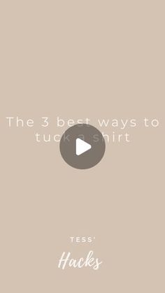 Tess ⋆ 🇬🇧 ⋆ Slow Fashion on Instagram: "The 3 best ways to tuck a shirt 🤍

Is number 1, 2 or 3 more useful to you? 

These 3 hacks are great for different types of bottoms. 

1. Is perfect for jeans and anything with more of a sturdy waistband that can hide a bit of fabric. It also really works well with a belt. 

2. Is for slightly more delicate fabrics where it would look better if there was no bulk in the front of the bottoms.

3. Is for those looks that cannot take any bulk at all, like slinky trousers or skirts. It’s slightly trickier to keep in place, but as long as your bra fits you right (and is snug in the front as it should be) then it will last pretty well. 

Why don’t you give them a try next time and let me know if they worked for you?

🤍You can find the items I’m wearing