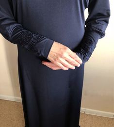 Unique maxi dress with khimar cape made by shiny jersey. Elegant abaya with a long sleeve, high cuff. The cuffs and hem dresses are decorated with lace. The warmth is slightly enlightened, so we sewed khimar cape lice a hijab for this dress! Free size Be feminine and beautiful, we are always happy to help you in your choice, you can write any questions in the message. We accept individual orders, this means that we can sew a dress of any size, style and color! Elegant Thobe With Modesty Panel For Eid, Stretch Long Sleeve Khimar, Elegant Eid Thobe With Modesty Panel, Elegant Blue Hijab For Eid, Elegant Fitted Blue Abaya, Elegant Maxi Length Niqab For Eid, Modest Long Sleeve Blue Kaftan, Blue Modest Long Abaya, Elegant Long Sleeve Blue Abaya