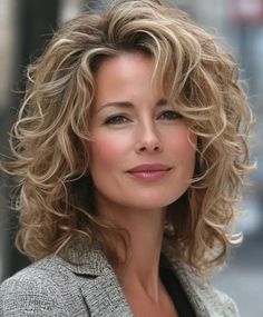 Martina Mcbride Hairstyles, Beach Wave Perm, Maintaining Curly Hair, Perm Hairstyles, Wave Perm, Hairstyles For Women Over 60, Layered Haircuts For Medium Hair, All Face Shapes