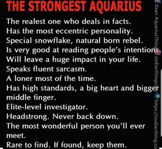 the strangest aquarius poem