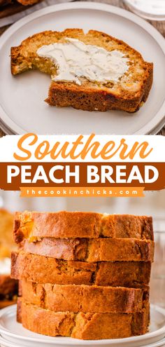 Here's an easy summer breakfast if you're wondering what to do with fresh peaches! It's also a great snack idea to enjoy midday. Moist and packed with flavor, this southern peach bread recipe will become your new favorite! Peach Loaf, Easy Summer Breakfast, Peach Bread Recipe, Peach Bread, Peach Dessert Recipes, Summer Breakfast, Peach Desserts, Fresh Peaches, Peach Recipe