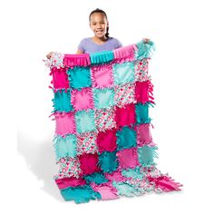 Melissa & Doug Heart Fleece Quilt No-Sew Craft Kit | Kohls Knot Blanket, No Sew Fleece Blanket, No Sew Blankets, Fleece Quilt, Craft Projects For Adults, Fleece Tie Blankets, Blanket Craft, Tie Blankets, Sewing Fleece