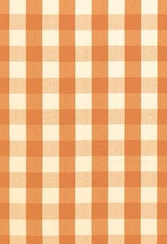 an orange and white checkered fabric